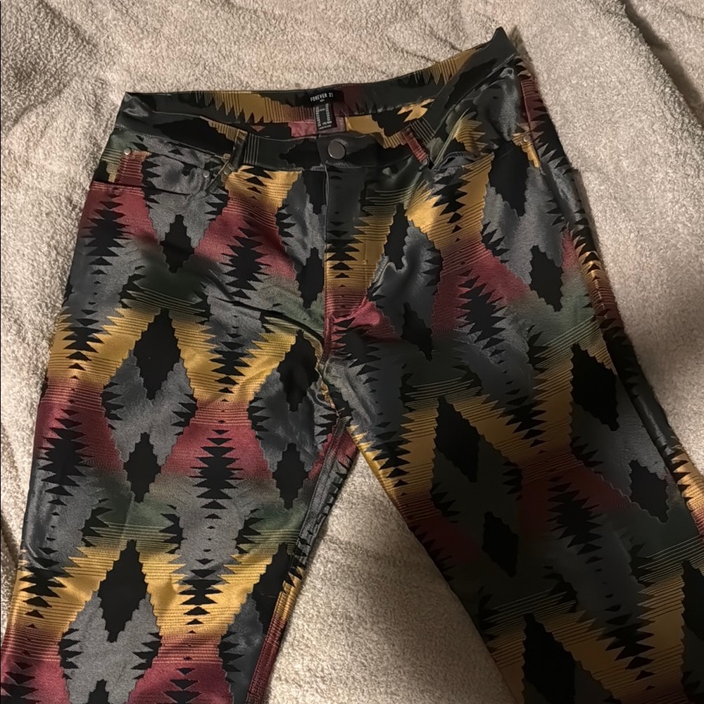 Vibrant Geometric Pattern Pants